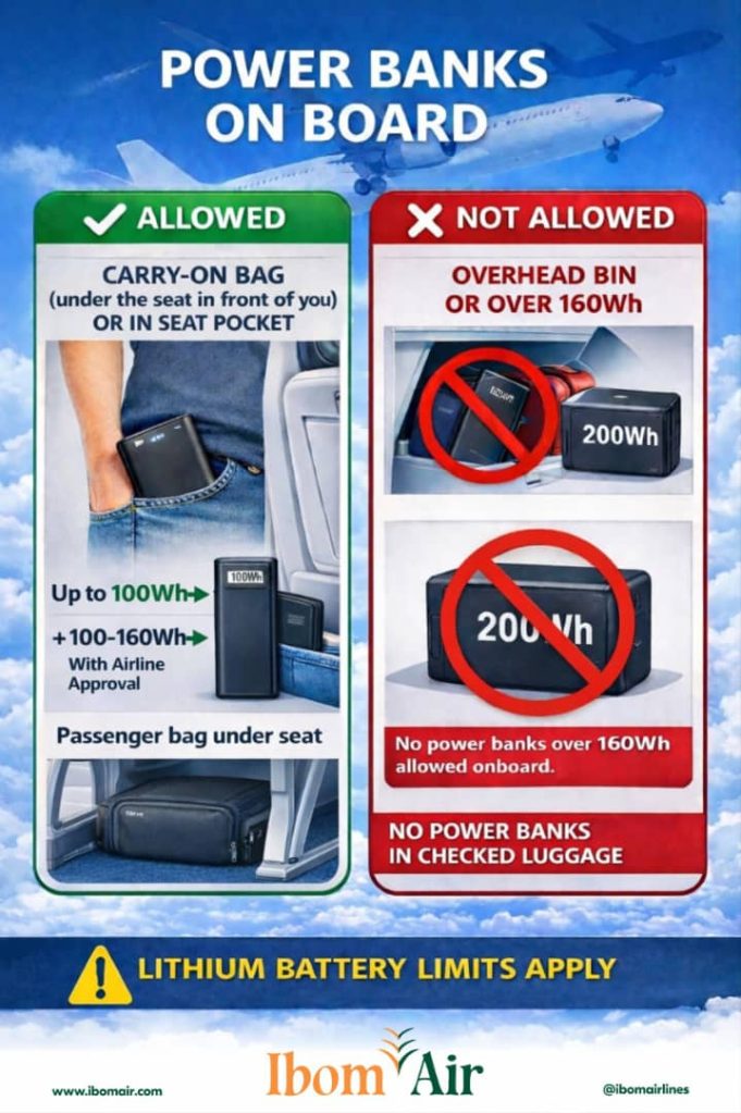Ibom Air Implements NCAA Power Bank Safety Directive – By Daisy BARRO