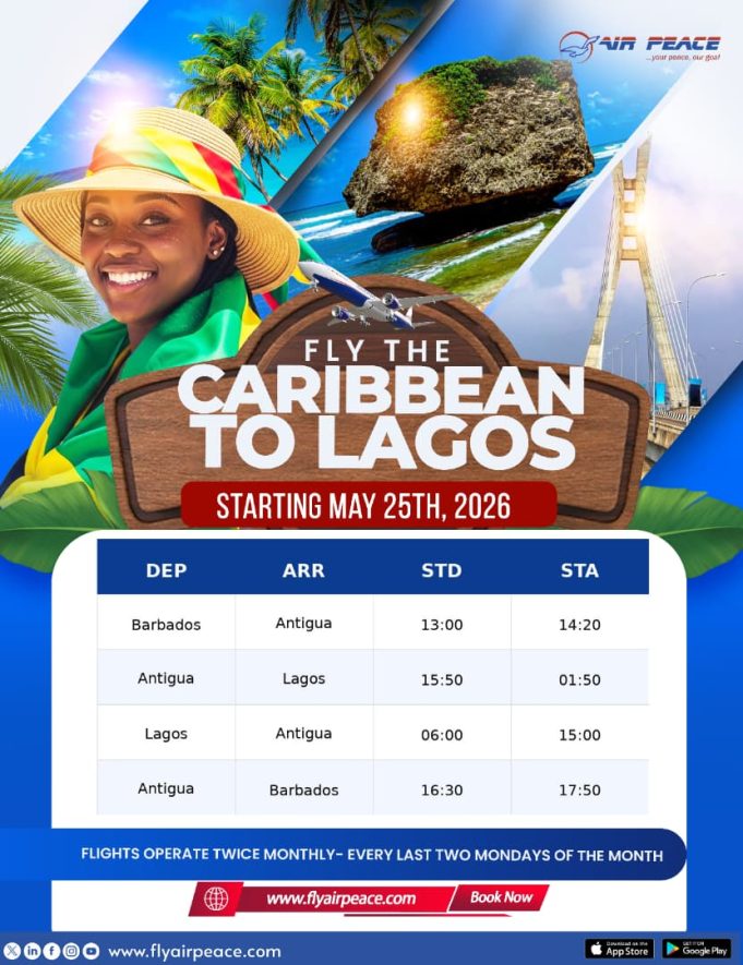 Air Peace Relaunches Direct Non-Stop Flights to the Caribbean – By Daisy BARRO